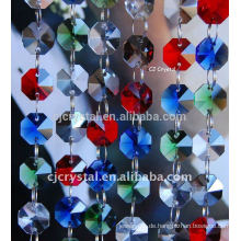 Mischfarben Glas Octagon Perlen Großhandel, Oktogon Kristall Perlen